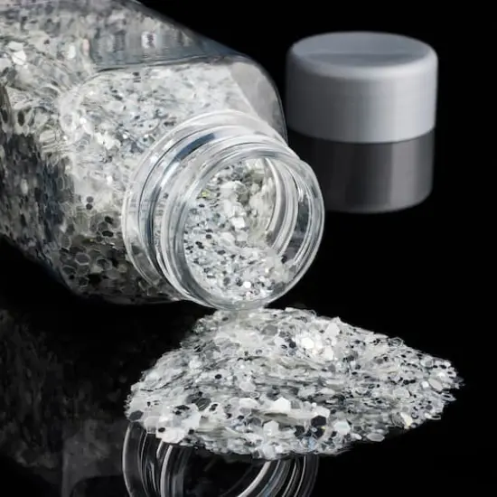Glitzy Mix Specialty Polyester Glitter by Recollections&trade;Silver Glitz {3}