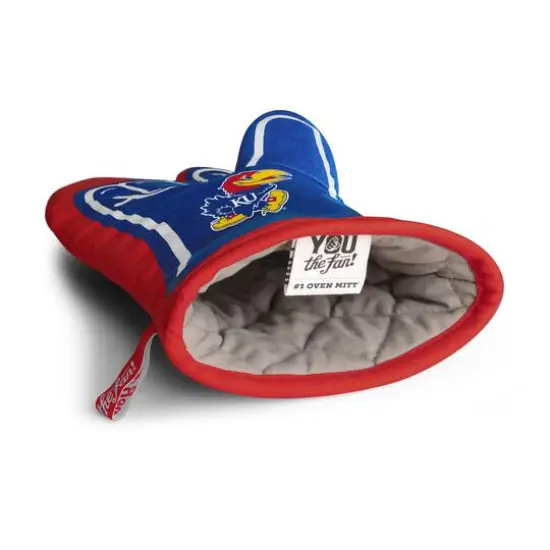 Quilted No.1 Oven Mitt Kansas Jayhawks {5}