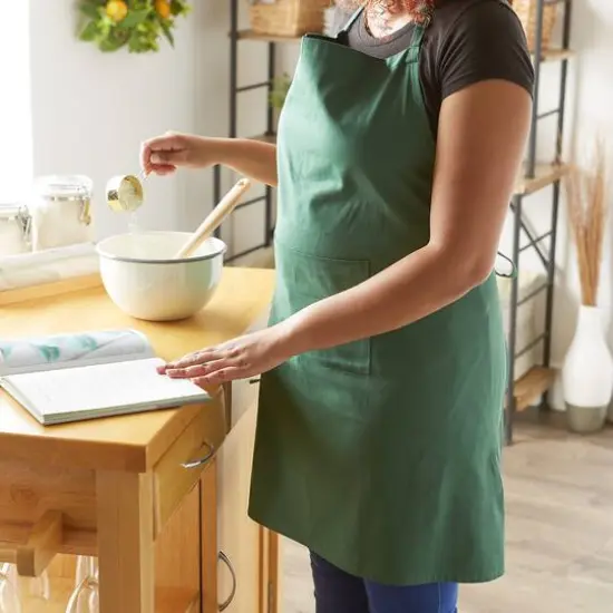 DII&reg; XL Chef Apron Dark Green {7}