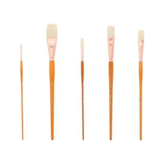 Princeton&trade; Refine&trade; Natural Bristle Long Handle Flat Brush {1}