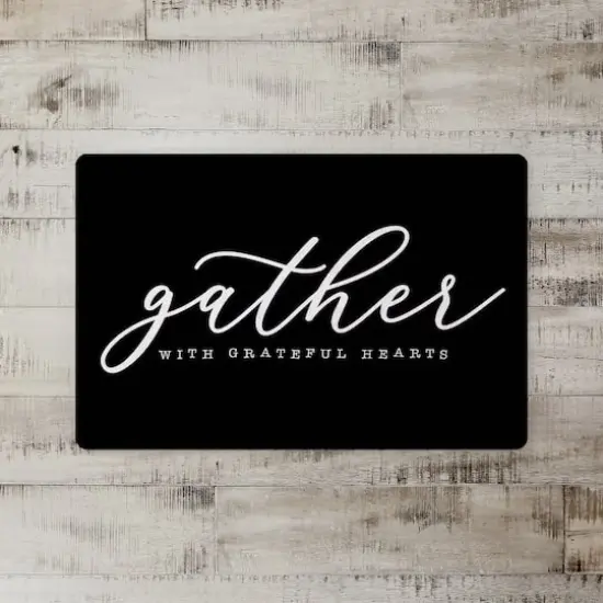 Gather With Grateful Hearts 18" x 27" Floor Mat {3}