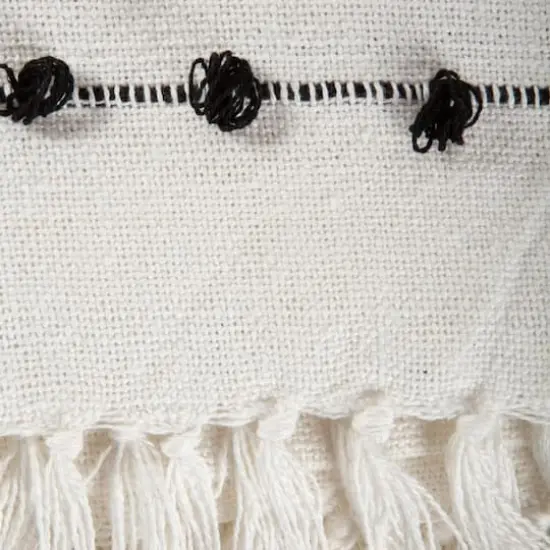 DII&reg; Off White Woven Loop Throw {4}