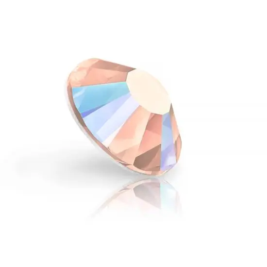 Preciosa MAXIMA SS16 Aurora Borealis Flatback Czech Crystals, 144ct. Light Peach AB {4}