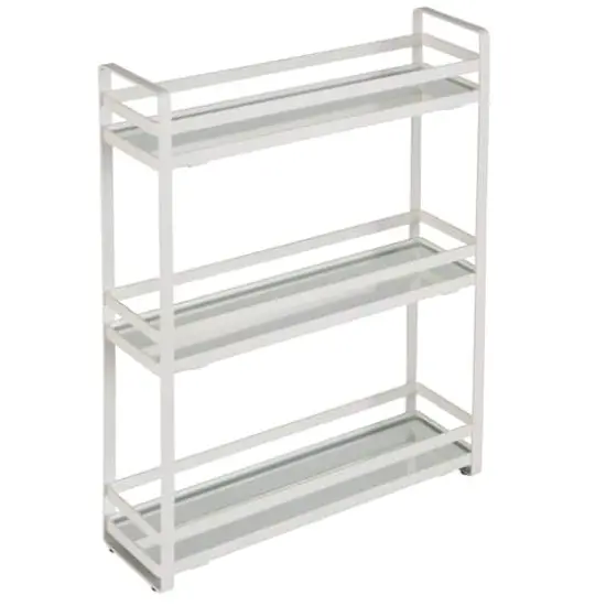 Home Details 3-Tier Slim Flat Vanity Stand {1}