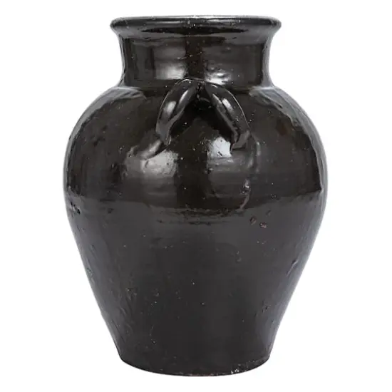 Hello Honey&reg; 12" Black Decorative Clay Jar {8}