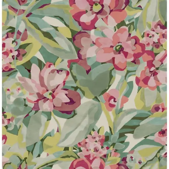 Caroline et Bettina Wine Belles Fleurs Peel & Stick Wallpaper {1}