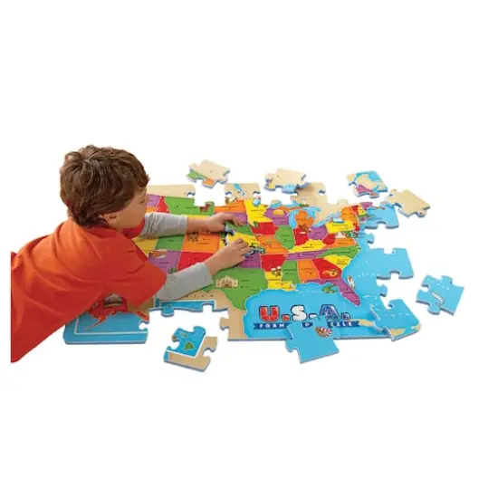U.S.A. Foam Map 54 Piece Floor Puzzle {4}