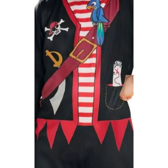 X-Small Black & Red Pirate Boy Toddler Halloween Costume {4}