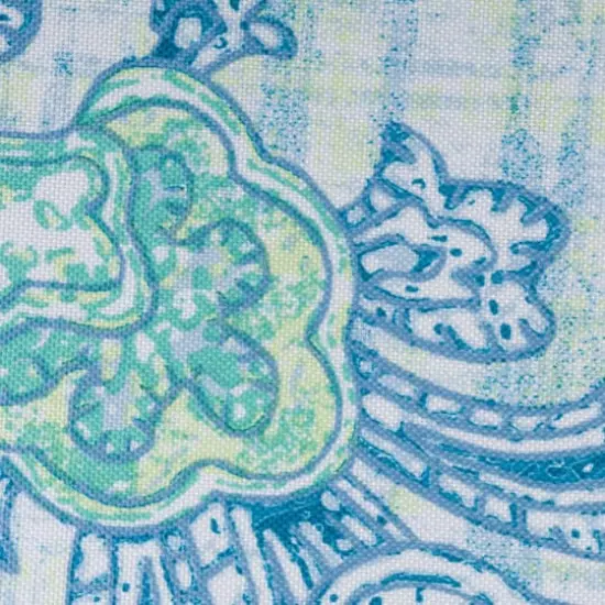 DII&reg; Blue Watercolor Paisley Print Outdoor Napkins, 6ct. {8}