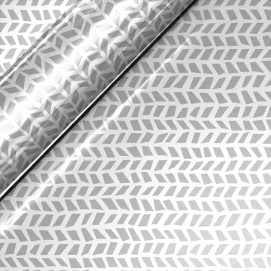 Siser&reg; EasyPatterns&reg; Plus Chevron Rows Heat Transfer Vinyl White Gray {1}