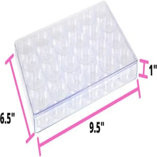 Everything Mary Large Plastic Bead Storage Box with 24 Jars {6}