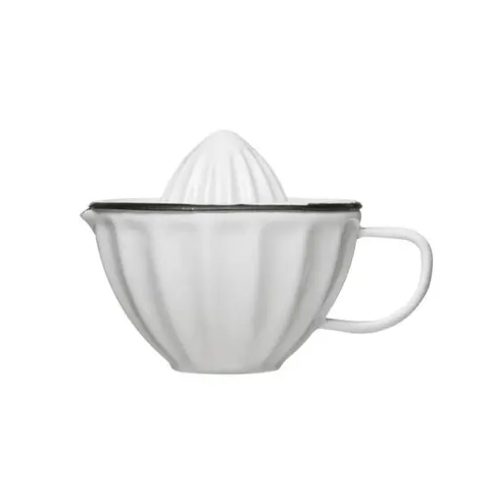 Hello Honey&reg; 4" Enamel 2-Piece Juicer with Black Rim {1}