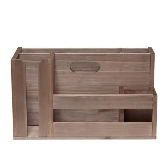 Elegant Designs Wood Caddy Organizer Natural Wood {15}