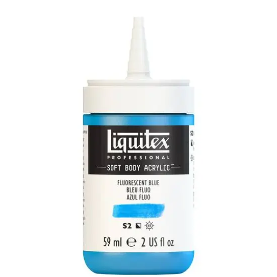 Liquitex&reg; Professional Soft Body Acrylic Bottle, 2oz. Fluorescent Blue {9}