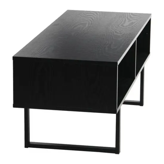 Household Essentials Jamestown Lifted Coffee Table Black Oak {6}