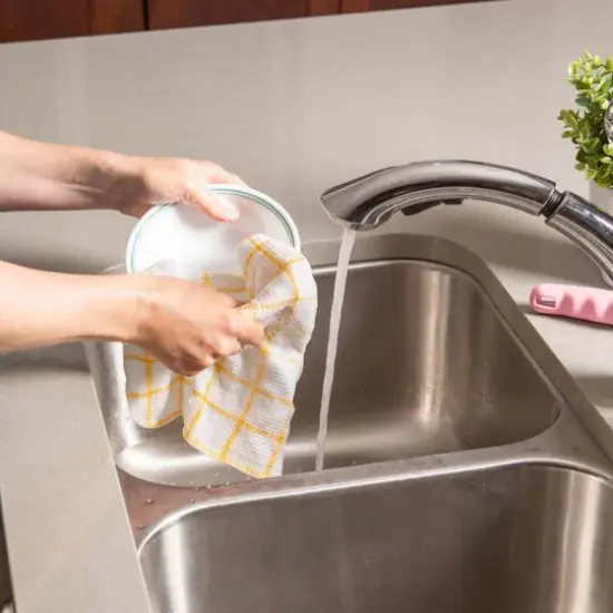 DII&reg; Yellow Scrubber Dishcloths, 6ct. {5}