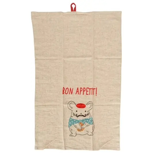 Hello Honey&reg; French Animal Linen Blend Tea Towels, 3ct. {12}