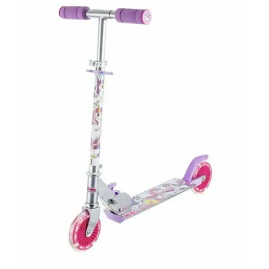 Unicorn Folding Scooter With Flashing Wheels {1}