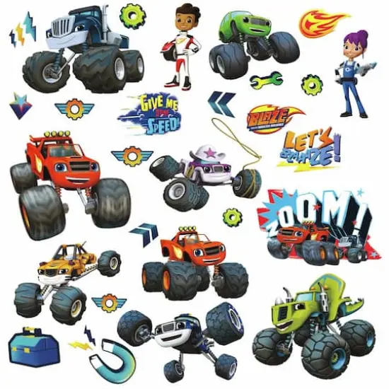 RoomMates Blaze & The Monster Machines Peel & Stick Decals {1}