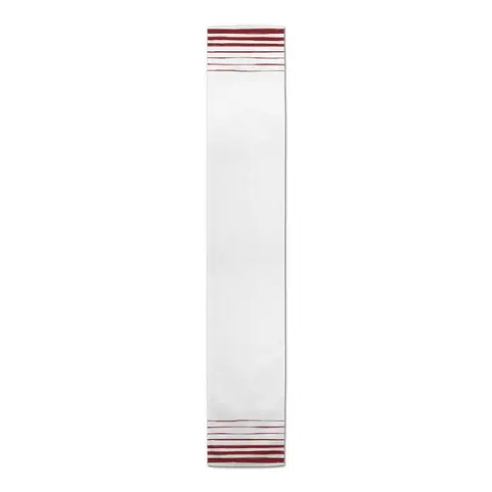 Sketchy Stripes Indoor/Outdoor Table Runner Red {1}