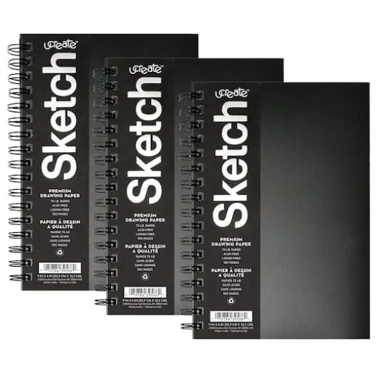 Pacon&reg; UCreate&reg; 9" x 6" Poly Cover Sketchbook, 3ct. {1}
