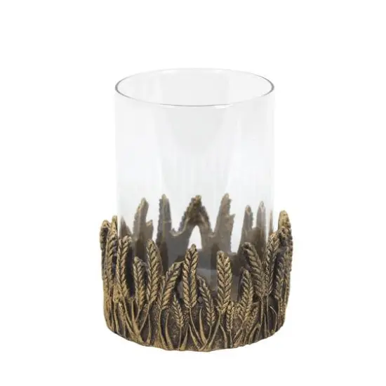 Wheat Glass Pillar Candle Holder by Ashland&reg; {1}