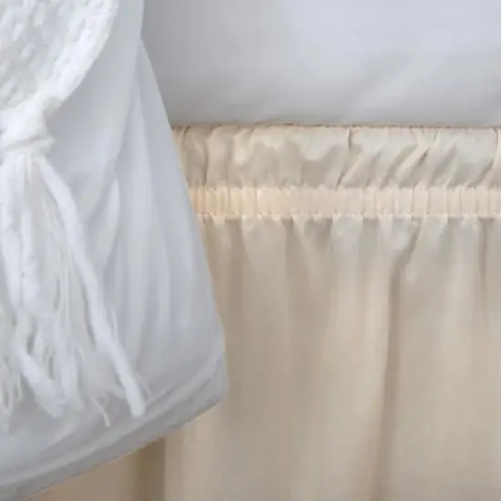 Home Details King/Queen Wraparound Bed Ruffle Beige {6}