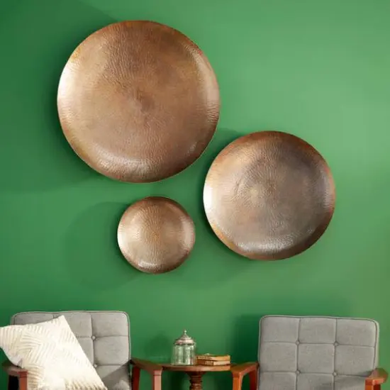 Bronze Metal Rustic Abstract Wall D&eacute;cor Set {8}