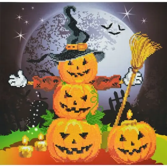 Diamond Dotz&reg; Halloween Scarecrow Diamond Painting Kit {1}