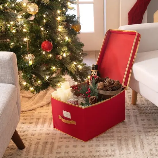 Simplify Red Holiday Jumbo Storage Box {3}