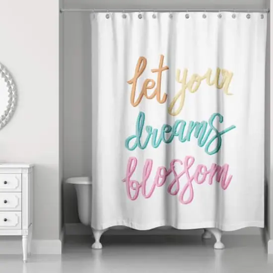 Let Your Dreams Blossom 71" x 74" Shower Curtain {1}