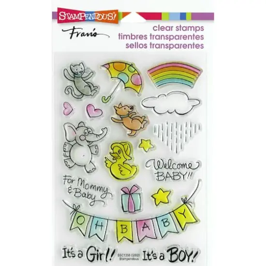 Stampendous&reg; Fran's Baby Gift Clear Stamp Set {1}
