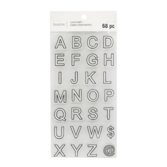 Block Letter Clear Stamps by Recollections&trade; {5}
