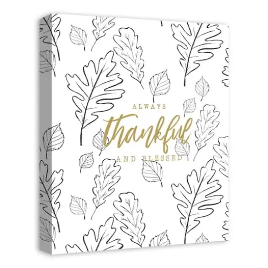 Always Thankful & Blessed Canvas Wall Art {5}