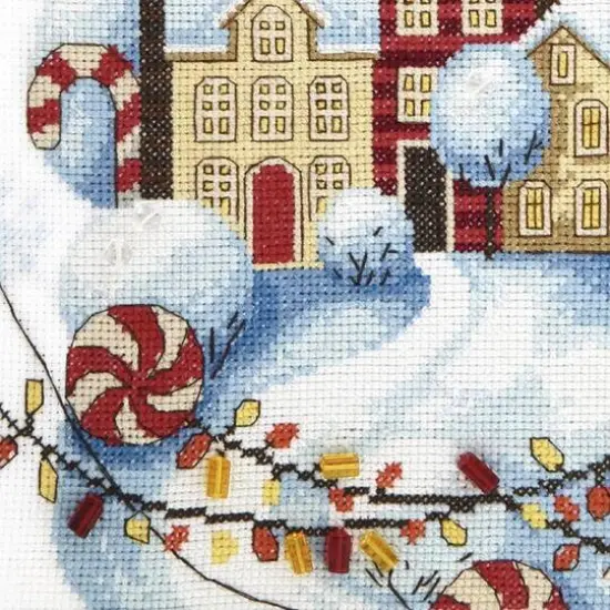 Crystal ArtCounted Cross Stitch Kit Gingerbread House {4}