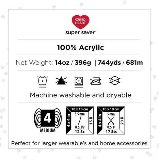 Red Heart&reg; Super Saver&reg; Solid Jumbo Yarn, 14oz. Orchid {9}