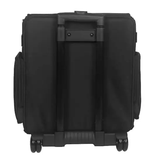 Everything Mary Black Quilted Rolling Scrapbook Storage Tote {1}