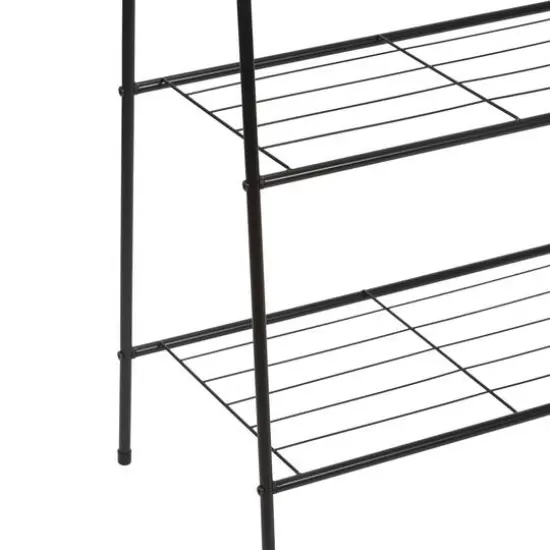 Organize It All Garment Rack with 2 Tier Shelving {7}