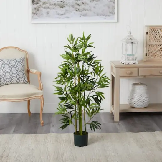 4ft. Potted Bamboo Artificial Tree {5}