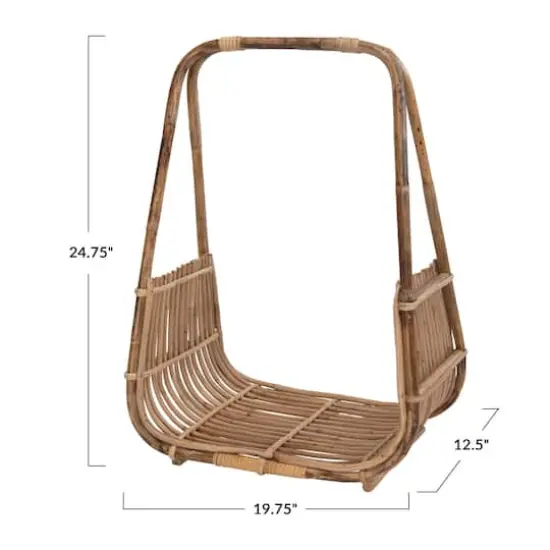 Hello Honey® Handmade Rattan Magazine Holder with Natural Finish {3}