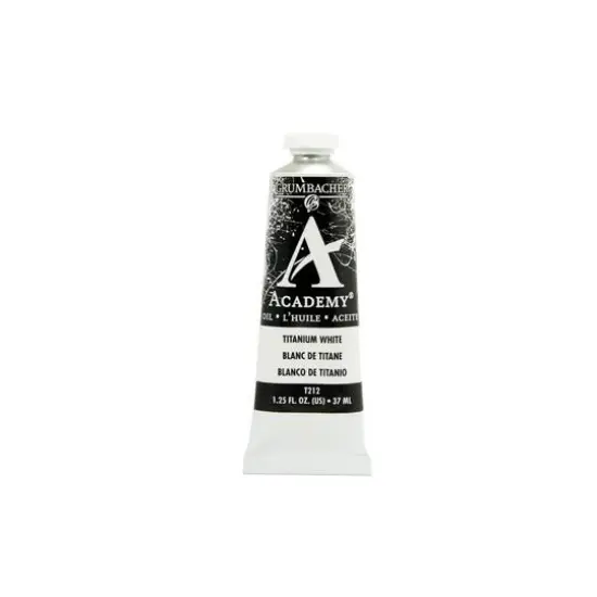 Grumbacher&reg; Academy&reg; Oil Color, 37mL Titanium White {1}