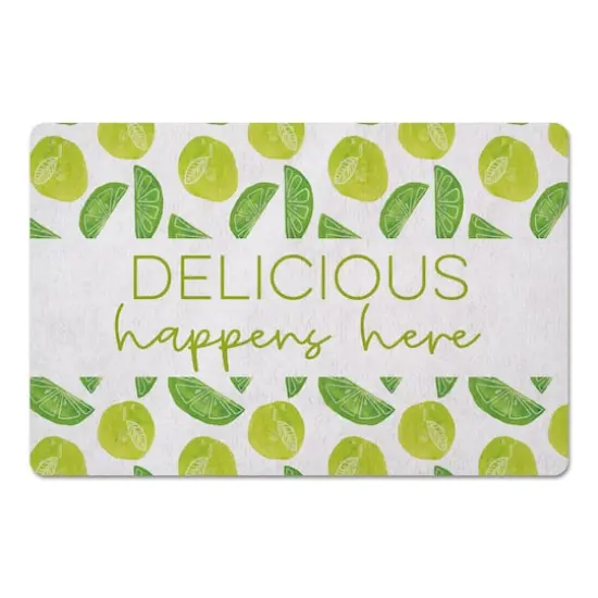 Delicious Happens Here 27" x 18" Floor Mat {1}