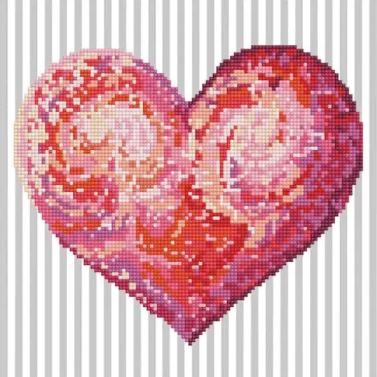 Diamond Dotz&reg; Intermediate Heartfelt with Frame Diamond Painting Kit {1}