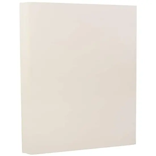 JAM Paper Strathmore Natural White Wove 8.5" x 11" Cardstock, 50 Sheets {1}