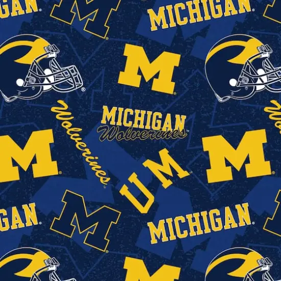 NCAA University of Michigan Wolverines Cotton Fabric {1}