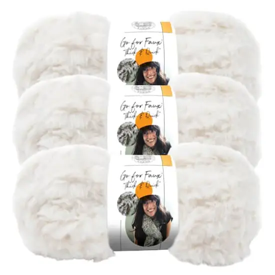 3 Pack Lion Brand&reg; Go For Faux&reg; Thick & Quick&reg; Yarn Baked Alaska {1}