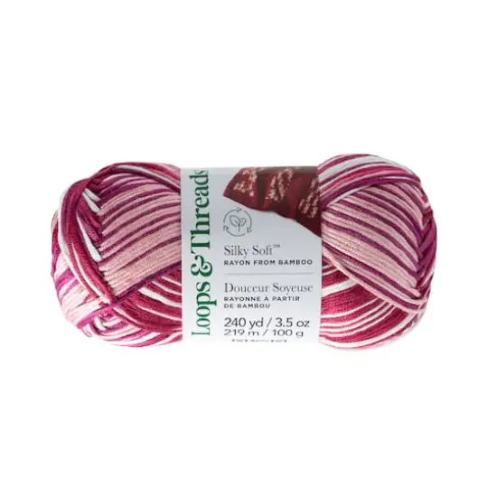 Silky Soft&trade; Multi Yarn by Loops & Threads&reg; Carnation {1}