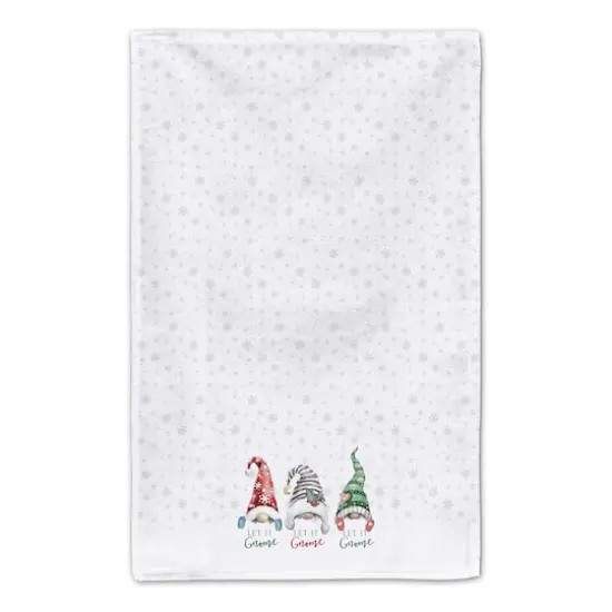 Let it Gnome Blue Snowflakes Tea Towels - Set of 2 {4}