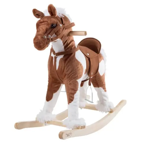 Toy Time Rocking Horse Plush Ride-On {1}