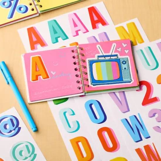 Multicolor Vinyl Alphabet Sticker Sheets by Recollections&trade; {8}